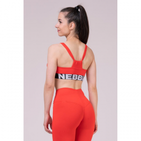 Bustiera Nebbia Athletic Cut Out, Rosu